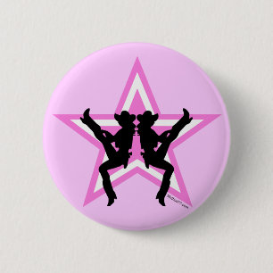 Star Cowgirl P Button