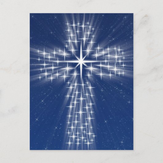 Star Cross #6 - Briefkaart verticaal blauw (Voorkant)