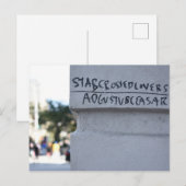 Star Crossed Lovers Shakespeare Graffiti NYC Briefkaart (Voorkant / Achterkant)