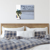 Star Crossed Lovers Shakespeare Graffiti NYC Canvas Afdruk (Insitu (Slaapkamer))