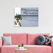 Star Crossed Lovers Shakespeare Graffiti NYC Canvas Afdruk (Insitu (Woonkamer))