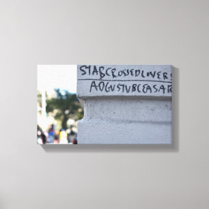 Star Crossed Lovers Shakespeare Graffiti NYC Canvas Afdruk