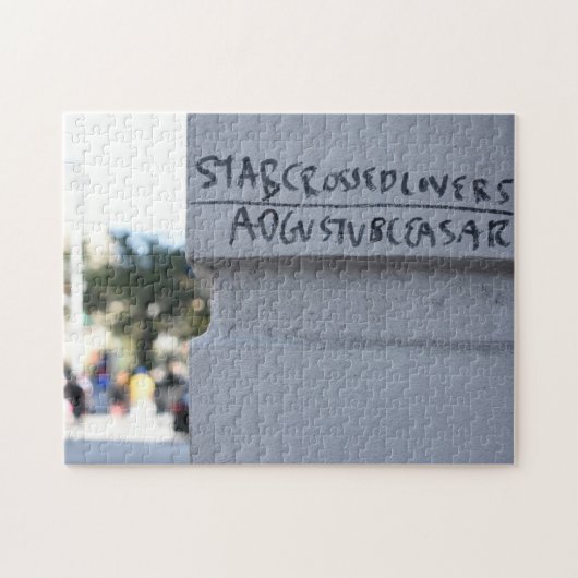 Star Crossed Lovers Shakespeare Graffiti NYC Legpuzzel (Horizontaal)