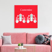 Star-Crown Queen Mermaid Thunder_Cove Canvas Afdruk (Insitu (Woonkamer))