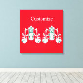 Star-Crown Queen Mermaid Thunder_Cove Canvas Afdruk (Insitu (Houten vloer))