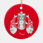 Star-Crown Queen Mermaid Thunder_Cove Keramisch Ornament (Voorkant)