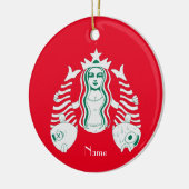 Star-Crown Queen Mermaid Thunder_Cove Keramisch Ornament (Links)