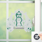 Star-Crown Queen Mermaid Thunder_Cove Raamsticker (Huis)