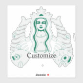 Star-Crown Queen Mermaid Thunder_Cove Sticker (Vel)