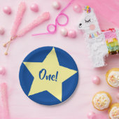 Star Cute Kind Birthday Party Space Papieren Bordje (Feest)