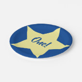 Star Cute Kind Birthday Party Space Papieren Bordje (Gekanteld)