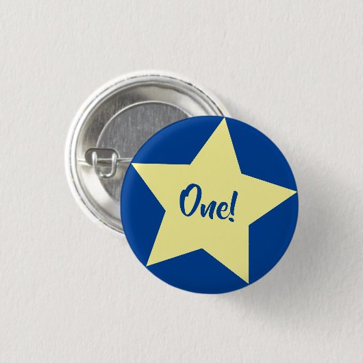 Star Cute Kind Birthday Party Space Ronde Button 3,2 Cm (Voorkant /achterkant)