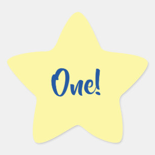 Star Cute Kind Birthday Party Space Ster Sticker