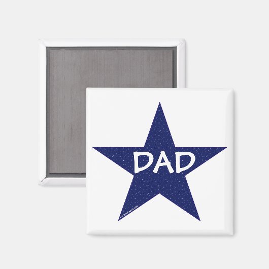 Star Dad Magnet (Voorkant / Achterkant)