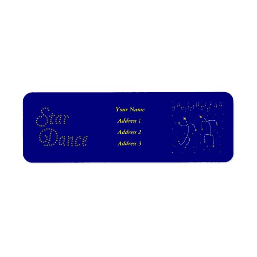Star Dance Etiket (Voorkant)