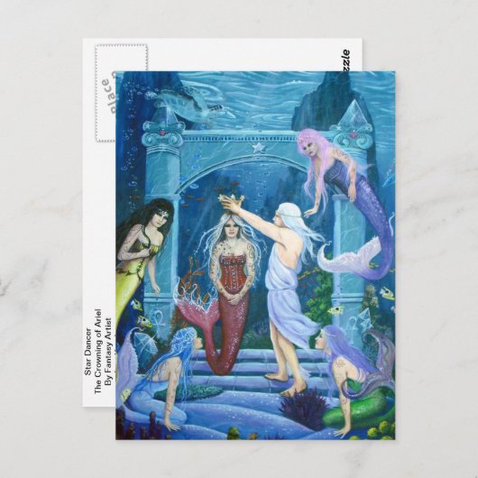Star Dancer-The Crowning of Ariel door Lori Karels Briefkaart (Voorkant / Achterkant)