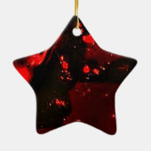 Star dark abstract ornament from recycled plastic (Achterkant)