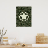 Star  Decal Digital Woodland Poster (Keuken)