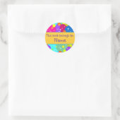 Star Design - Boek Bord Ronde Sticker (Tas)