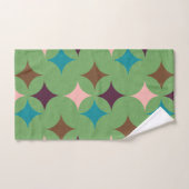 Star Diamond Mid Century Patroon Bad Handdoek (Handdoek)