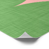 Star Diamond Mid Century Patroon Poster (Hoek)