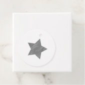 Star Distressed Grey Star Bedankjes Labels (In situ)