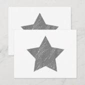 Star Distressed Grey  Star Informatiekaartje (Voorkant / Achterkant)
