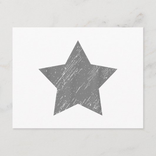 Star Distressed Grey  Star Informatiekaartje (Voorkant)