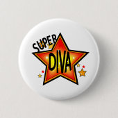 Star Diva Pin Back Button (Voorkant)