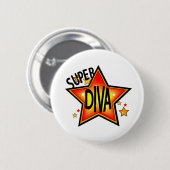 Star Diva Pin Back Button (Voorkant /achterkant)
