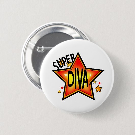 Star Diva Pin Back Button (Voorkant /achterkant)