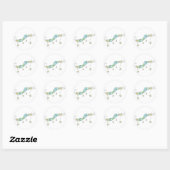 Star Doodles, Bedankt Ronde Sticker (Vel)