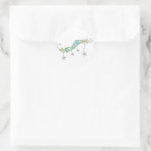 Star Doodles, Bedankt Ronde Sticker (Tas)