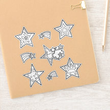 Star Doodles | Op maat gesneden vinylstickers