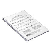 Star-draaiende banner National Anthem — muziekblad Notitieboek (Rechterzijde)