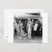 Star-draaiende verkoop: 1918 briefkaart (Voorkant / Achterkant)