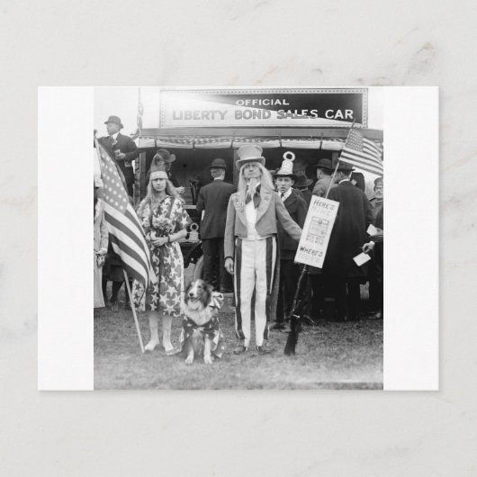 Star-draaiende verkoop: 1918 briefkaart (Voorkant)