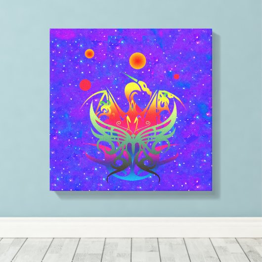 Star Dragon Canvas Afdruk (Insitu (Houten vloer))