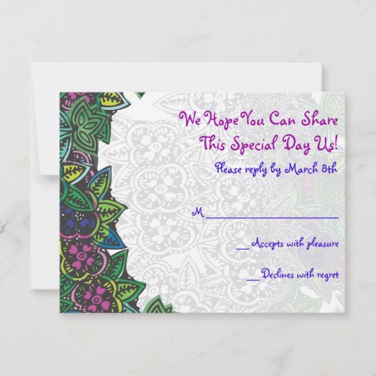 Star & Dragonfly Bar Bat Mitswa Uitnodiging Beantw (Voorkant)