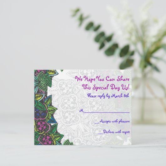 Star & Dragonfly Bar Bat Mitswa Uitnodiging Beantw (Staand voorkant)