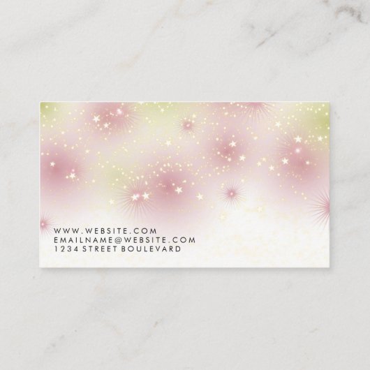 Star Dust Cursive Font | Visitekaartje QR-code (Achterkant)