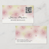 Star Dust Cursive Font | Visitekaartje QR-code (Voorkant / Achterkant)