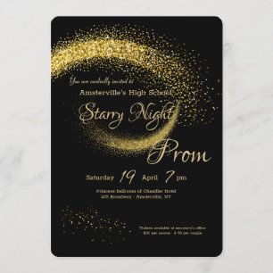 Star Dust Prom Invitation Kaart