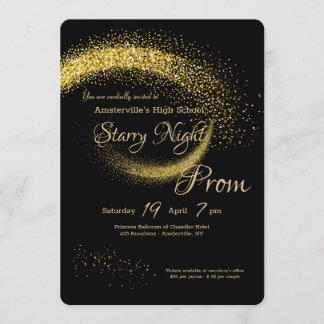Star Dust Prom Invitation Kaart