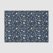 Star Elegant Modern Blue Tissuepapier (Voorkant)