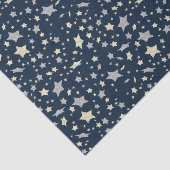 Star Elegant Modern Blue Tissuepapier (Detail)