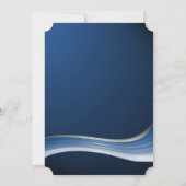 Star en Blue Wave Bar Mitswa Kaart (Achterkant)