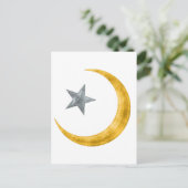 Star en Crescent Briefkaart (Staand voorkant)