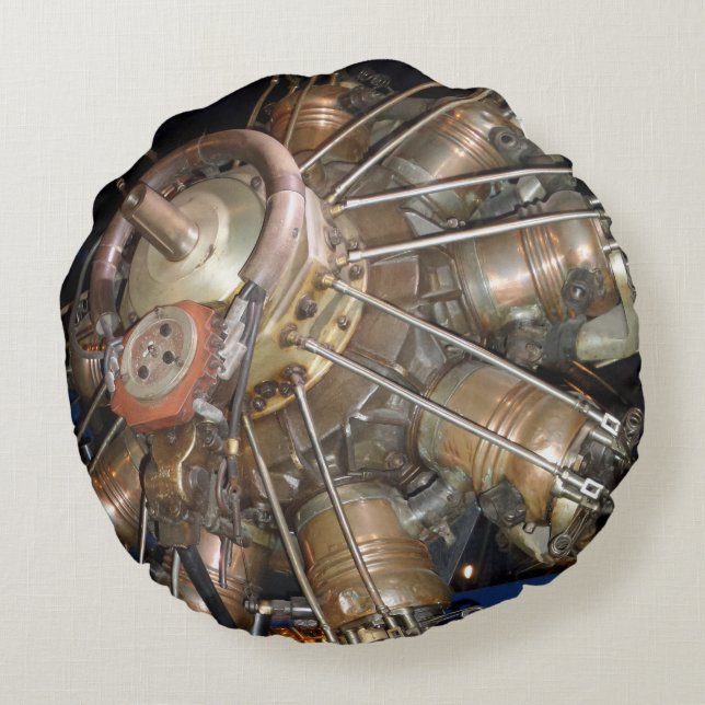 Star Engine Ronde Pillow Rond Kussen (Achterkant)