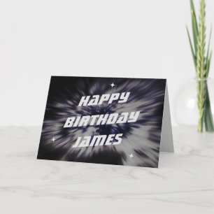 Star Explosion Birthday Kaart